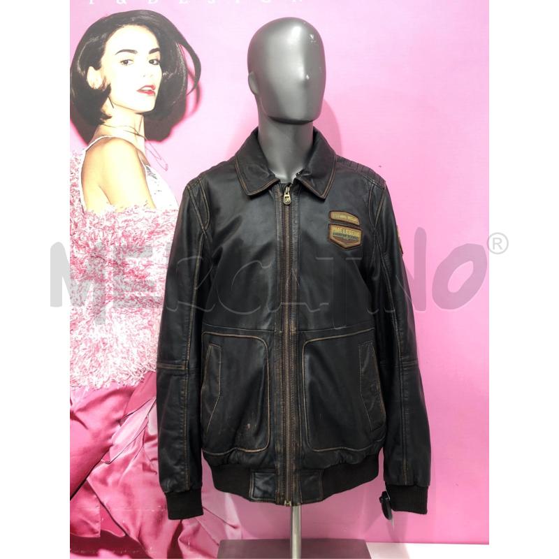 GIACCA PELLE UOMO PME LEGEND NERO  | Mercatino dell'Usato Roma somalia 1