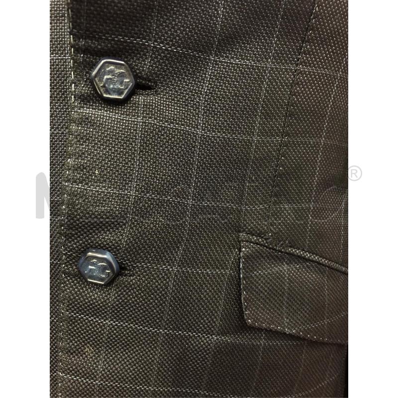 GIACCA UOMO ANGELO GALASSO BLU GESS QUADR | Mercatino dell'Usato Roma somalia 4
