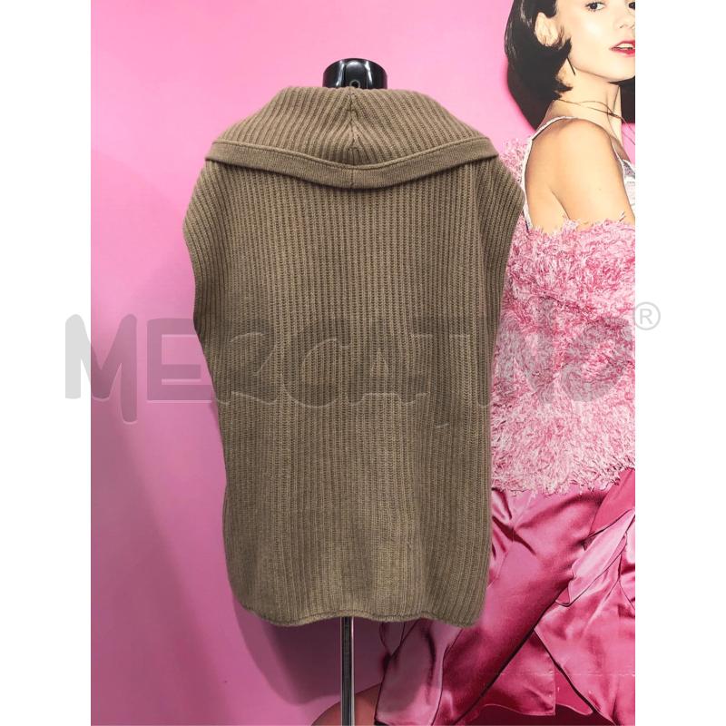 GILET DONNA WEEKEND MAX MARA BEIGE COSTE  | Mercatino dell'Usato Roma somalia 4