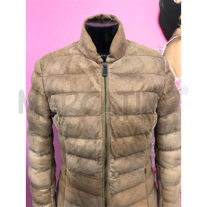 GIUBBOTTO DONNA PEUTEREY BEIGE PELLE  | Mercatino dell'Usato Roma somalia 2
