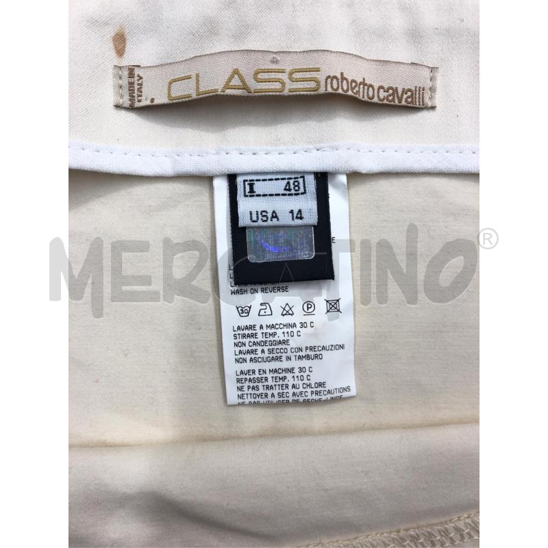 GONNA JUST CAVALLI BEIGE BORCHIE DORATE | Mercatino dell'Usato Roma somalia 5