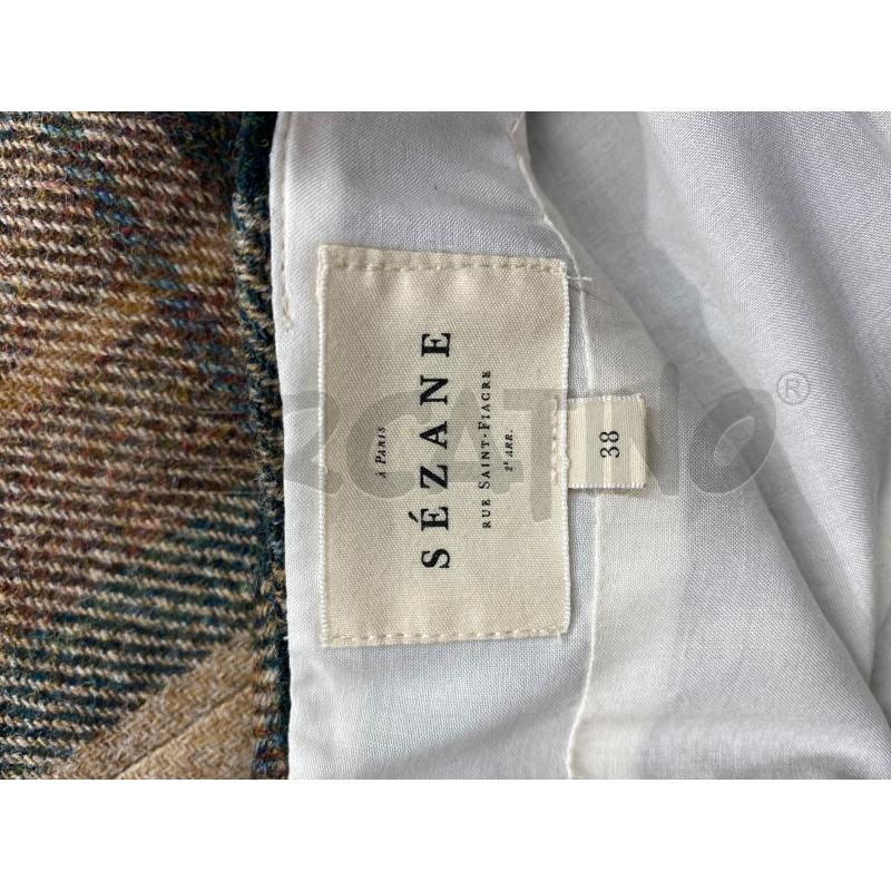 GONNA SEZANE MARRONE BEIGE VERDE QUADRO  | Mercatino dell'Usato Roma somalia 4