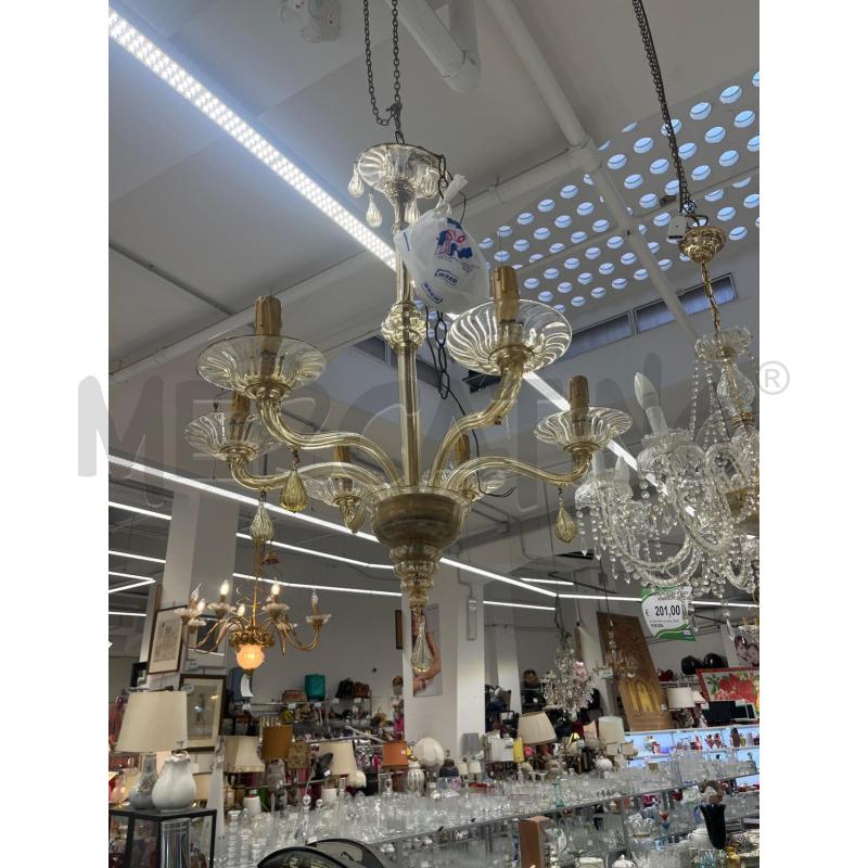 LAMPADARIO MURANO 6/L | Mercatino dell'Usato Roma somalia 2