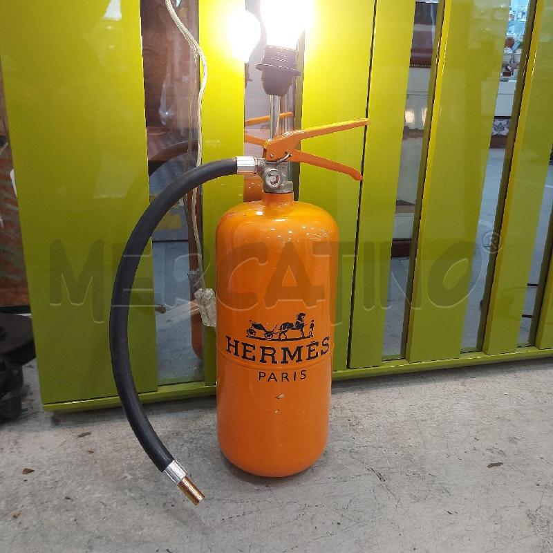 LAMPADA ESTINTORE ARANCIO HERMES DA RIV | Mercatino dell'Usato Roma somalia 1