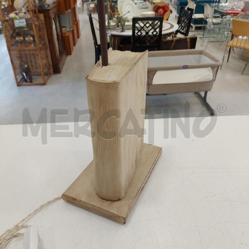 LAMPADA LEGNO LIBRO GRANDE | Mercatino dell'Usato Roma somalia 3