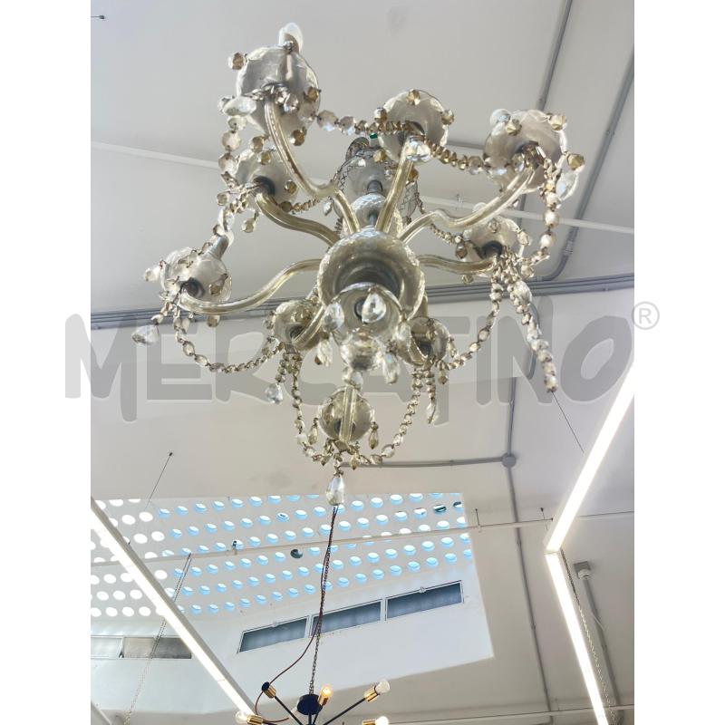LAMPADA VETRO 9 LUCI  | Mercatino dell'Usato Roma somalia 2