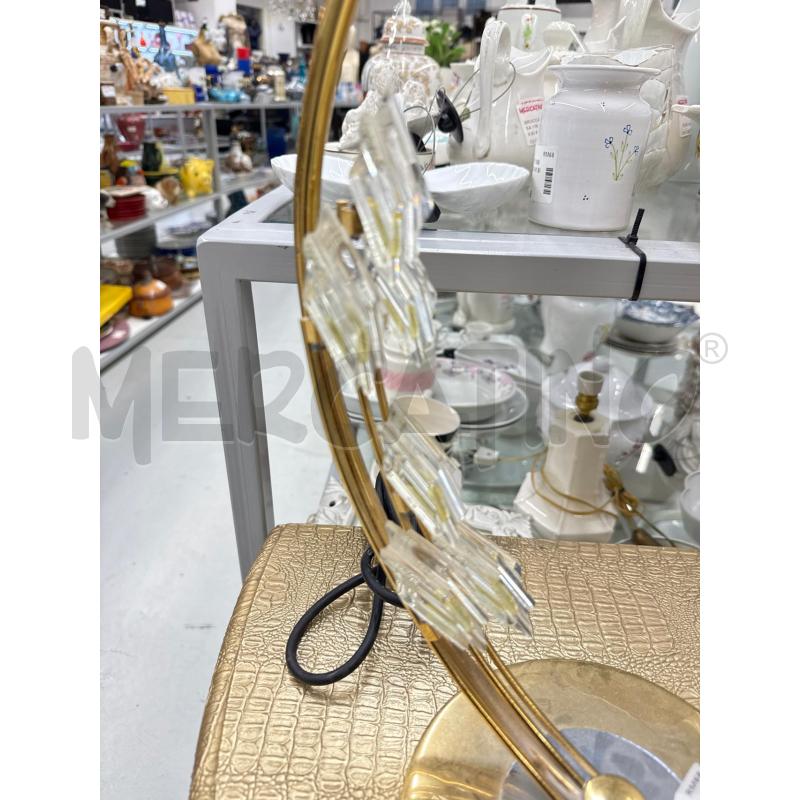 LAMPADA  DA TAVOLO DORATA  VETRI | Mercatino dell'Usato Roma somalia 2