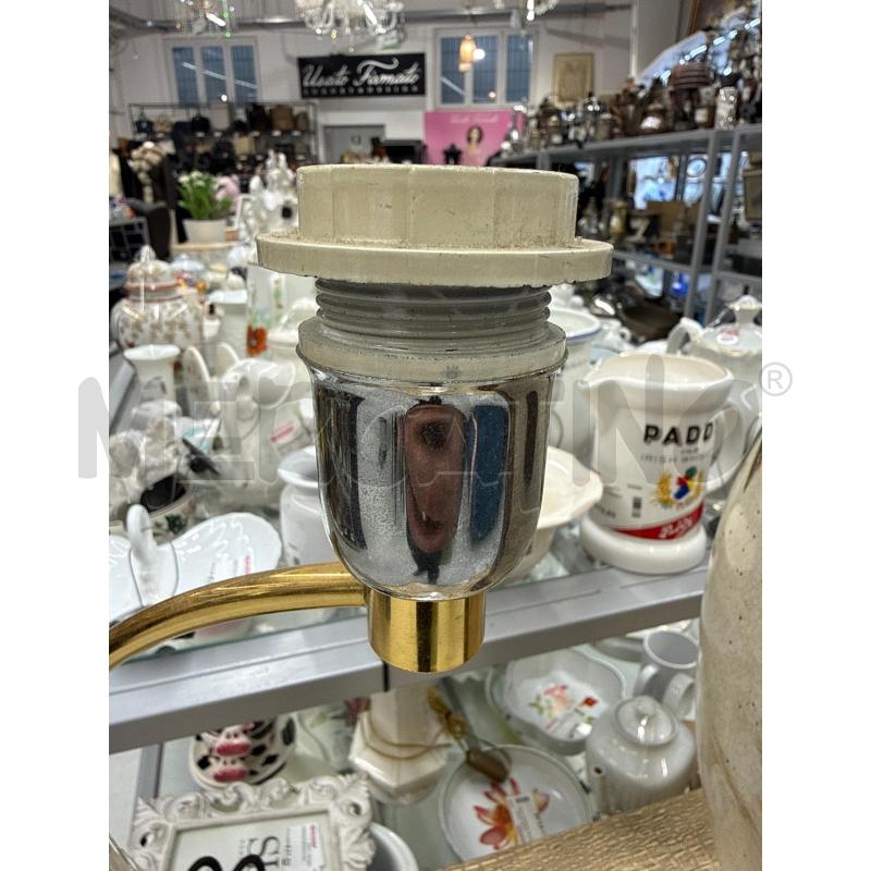 LAMPADA  DA TAVOLO DORATA  VETRI | Mercatino dell'Usato Roma somalia 3