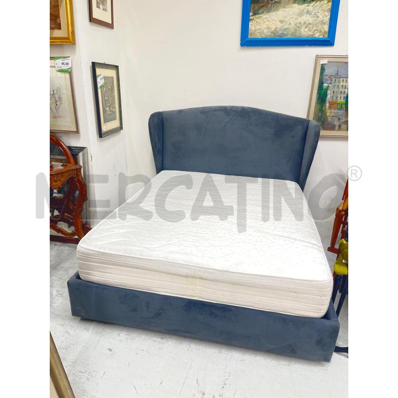 LETTO MATR CONTENITORE + MATERASSO GRIGIO TESTIERA ALTA  | Mercatino dell'Usato Roma somalia 1