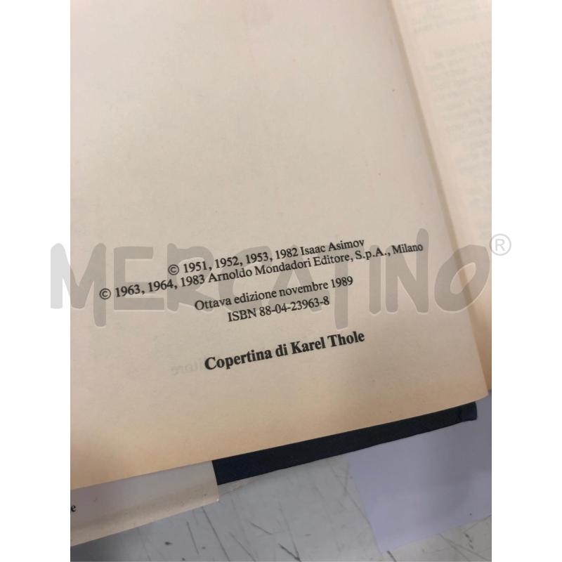 LIBRO ASIMOV LA QUADRILOGIA COMPLETA MONDADORI 1989 | Mercatino dell'Usato Roma somalia 3