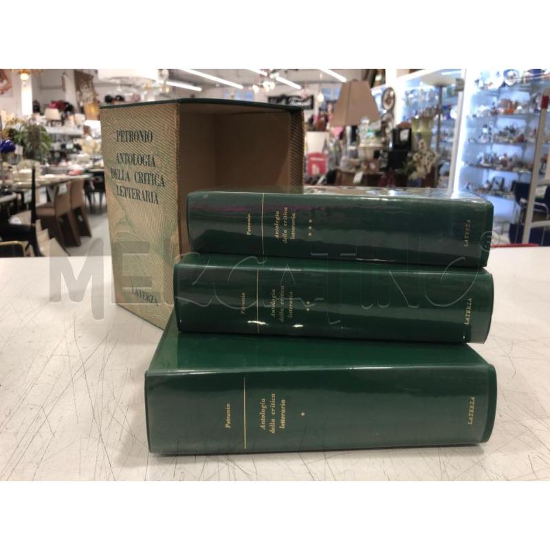 LIBRO BOX ANTOLOGIA CRITICA LETTERARI PETRONIO LATERZA | Mercatino dell'Usato Roma somalia 2