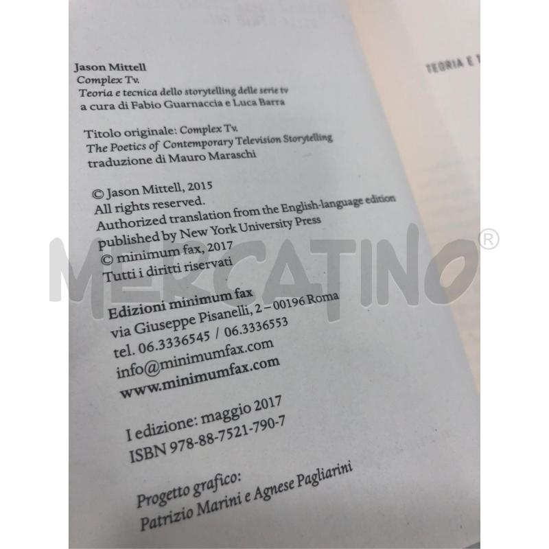 LIBRO CINEMA  COMPLEX TV | Mercatino dell'Usato Roma somalia 4