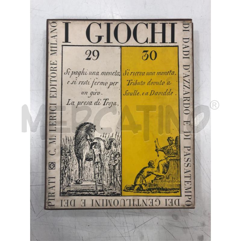 LIBRO COFANETTO I GIOCHI DI DADI LERICI ED | Mercatino dell'Usato Roma somalia 1
