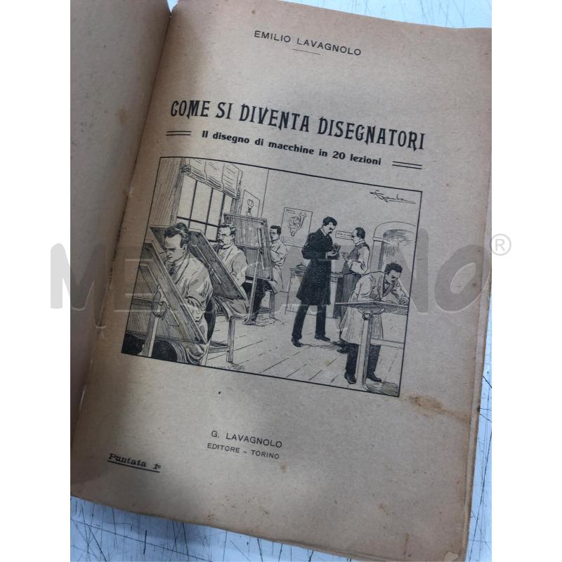 LIBRO COME SI DIVENTA DISEGNATORI 1925 | Mercatino dell'Usato Roma somalia 5