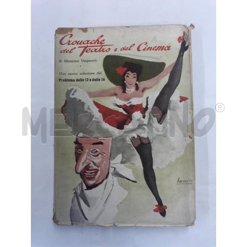 LIBRO CRONACHE DEL TEATRO E DEL CINEMA VECCHIO | Mercatino dell'Usato Roma somalia 1