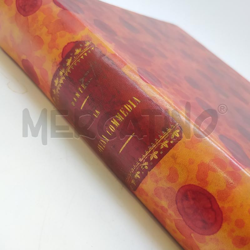 LIBRO DIVINA COMMEDIA SONZOGNO 1889 COPERTINA ROSSA | Mercatino dell'Usato Roma somalia 2
