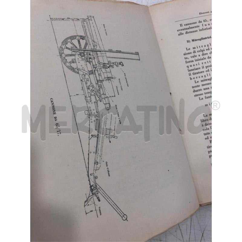 LIBRO ELEMENTI DI CULTURA MILITARE 1937 | Mercatino dell'Usato Roma somalia 3