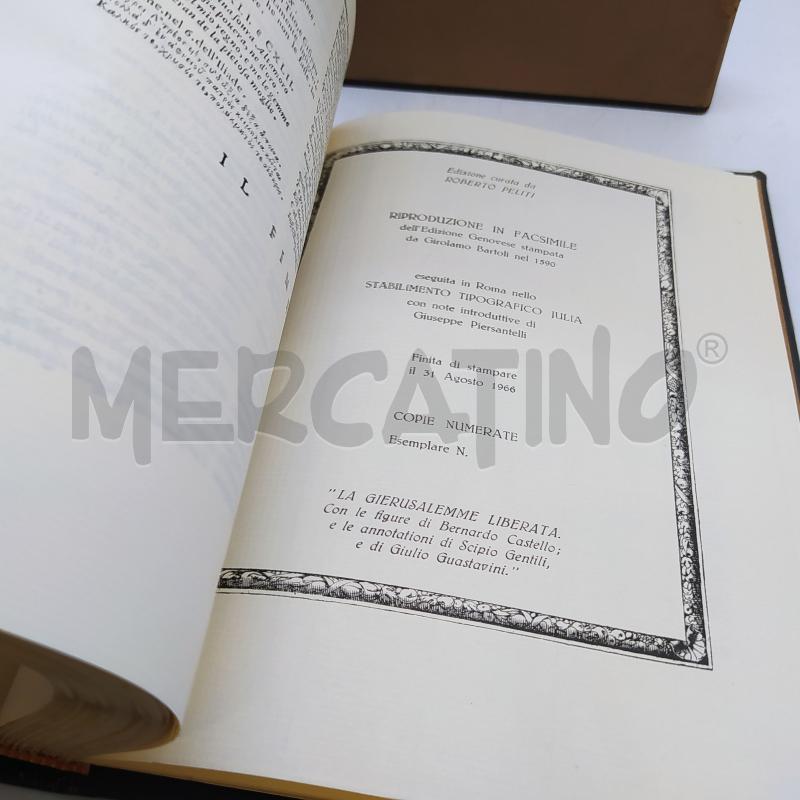 LIBRO GERUSALEMME LIBERATA FACSIMILE BARTOLI 1966 | Mercatino dell'Usato Roma somalia 4