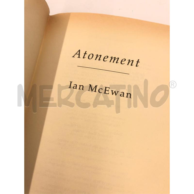 LIBRO IAN MCEWAN ATONEMENT INGLESE ESPIAZIONE I ED 2001 | Mercatino dell'Usato Roma somalia 3