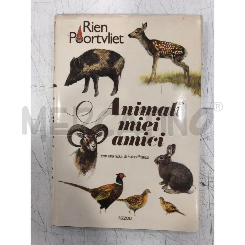 LIBRO ILLUSTRATO ANIMALI MIEI AMICI RIZZOLI 1980 | Mercatino dell'Usato Roma somalia 1