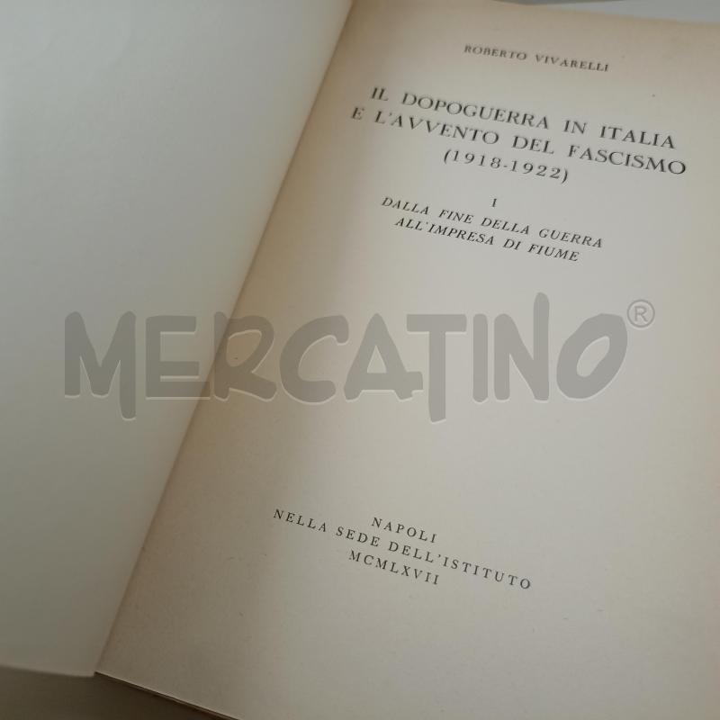 LIBRO IL DOPOGUERRA IN ITALIA E L'AVVENTO DEL FASCISMO 1918 1922 | Mercatino dell'Usato Roma somalia 2