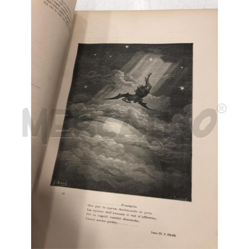 LIBRO IL PARADISO PERDUTO DI GIOVANNI MILTON 1870 DORE | Mercatino dell'Usato Roma somalia 2