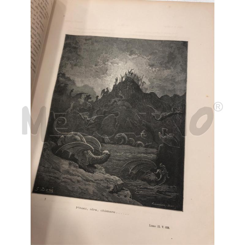 LIBRO IL PARADISO PERDUTO DI GIOVANNI MILTON 1870 DORE | Mercatino dell'Usato Roma somalia 3