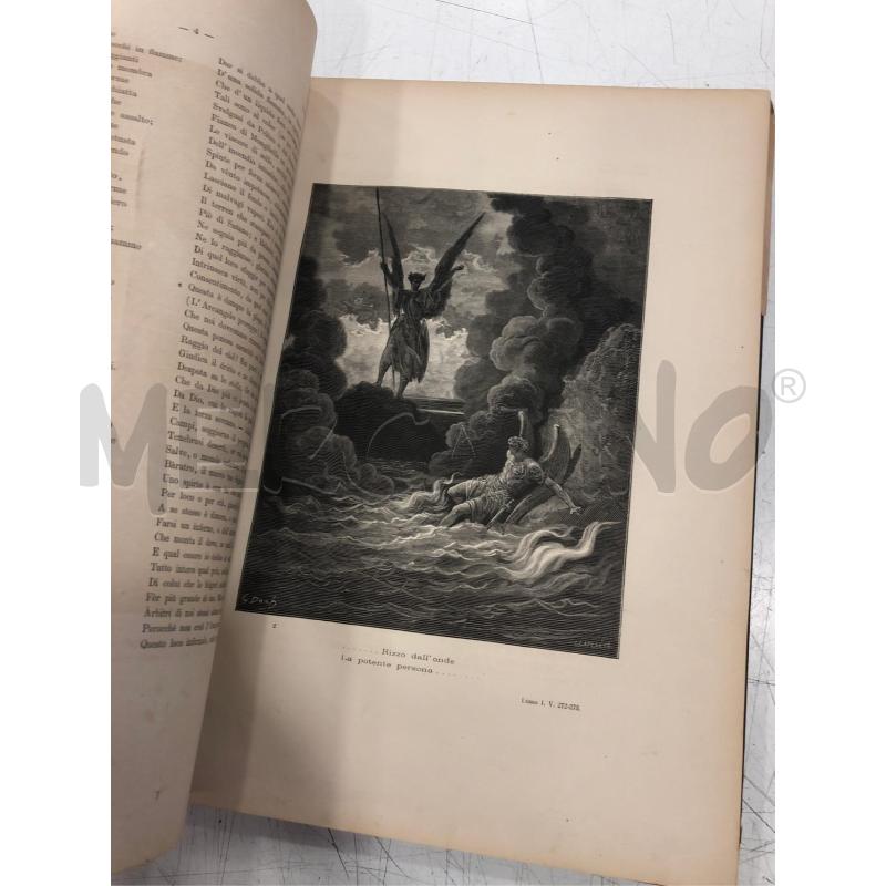 LIBRO IL PARADISO PERDUTO DI GIOVANNI MILTON 1870 DORE | Mercatino dell'Usato Roma somalia 4