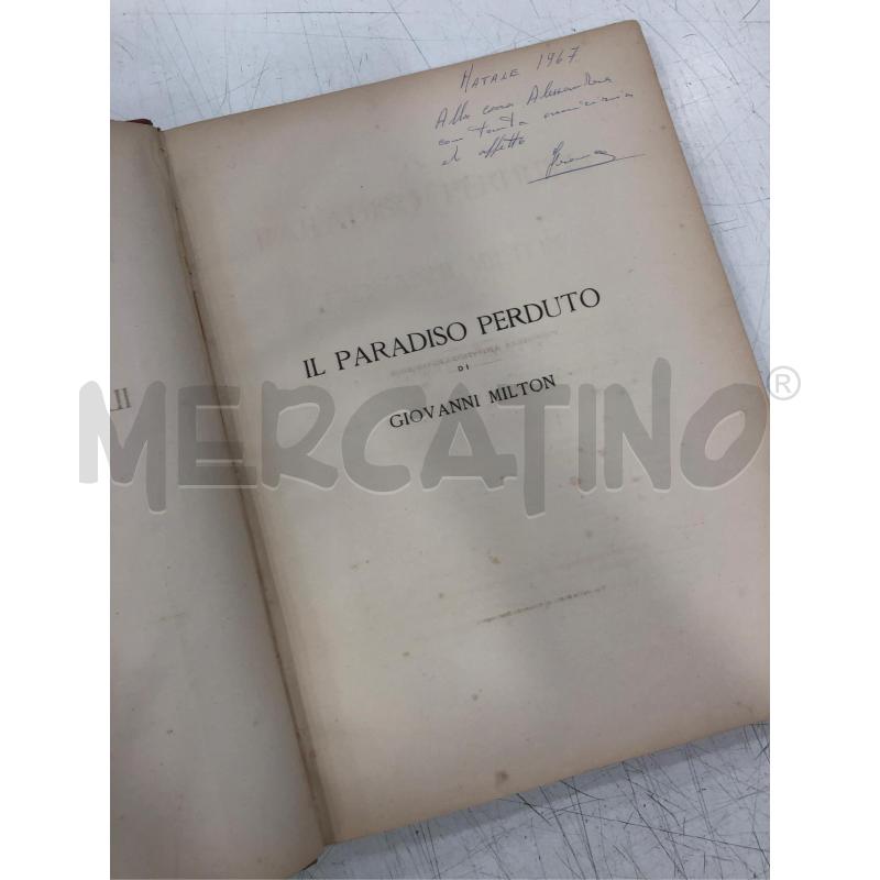 LIBRO IL PARADISO PERDUTO DI GIOVANNI MILTON 1870 DORE | Mercatino dell'Usato Roma somalia 5