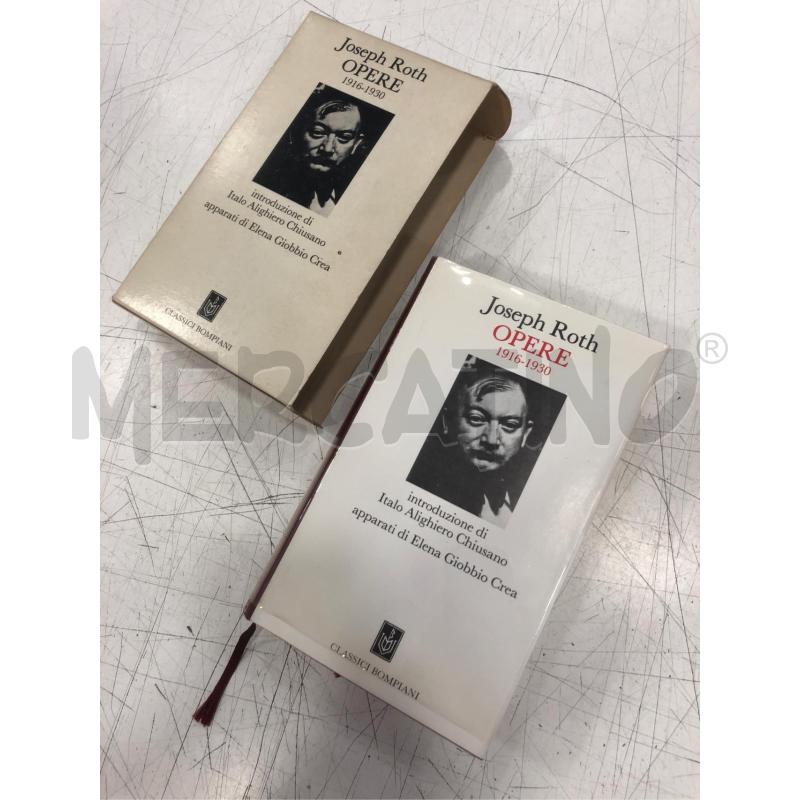 LIBRO JOSPEH ROTH OPERE CLASSICI BOMPIANI  | Mercatino dell'Usato Roma somalia 2