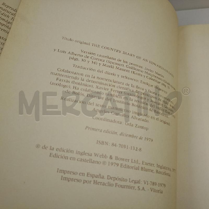 LIBRO LAEDITH HOLDEN LA FELICIDAD DE VIVIR CON LA NATURALEZA 1979 | Mercatino dell'Usato Roma somalia 2