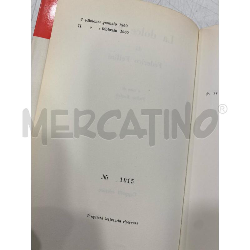 LIBRO LA DOLCE VITA CAPPELLI EDITORE 1960 II ED | Mercatino dell'Usato Roma somalia 4