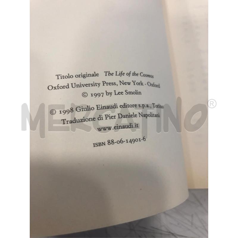 LIBRO LEE SMOLIN LA VITA DEL COSMO EINAUDI 1998 | Mercatino dell'Usato Roma somalia 3