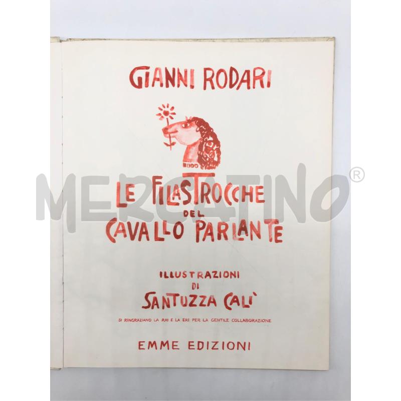 LIBRO LE FILASTROCCHE DEL CVALLO PARLANTE GIANNI RODARI | Mercatino dell'Usato Roma somalia 2