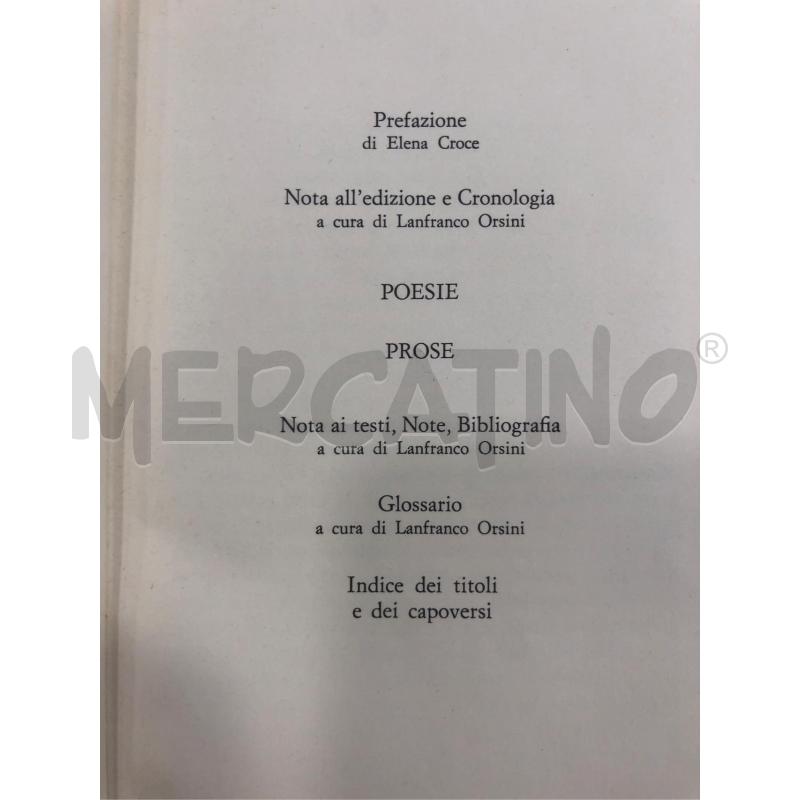 LIBRO MERIDIANI FI GIACOMO POESIE E PROSE 1977 | Mercatino dell'Usato Roma somalia 5