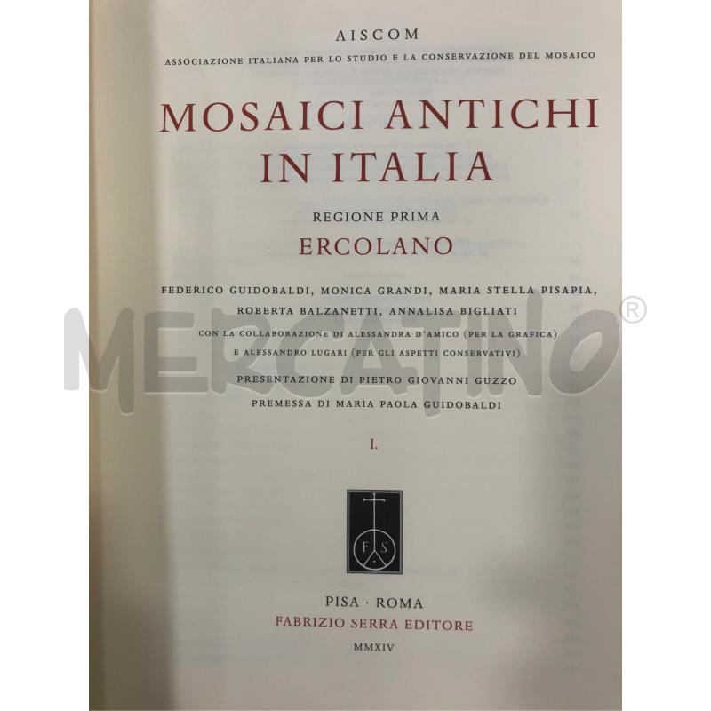 LIBRO MOSAICI ANTICHI IN ITALIA ERCOLANO SERRA EDITORE | Mercatino dell'Usato Roma somalia 3