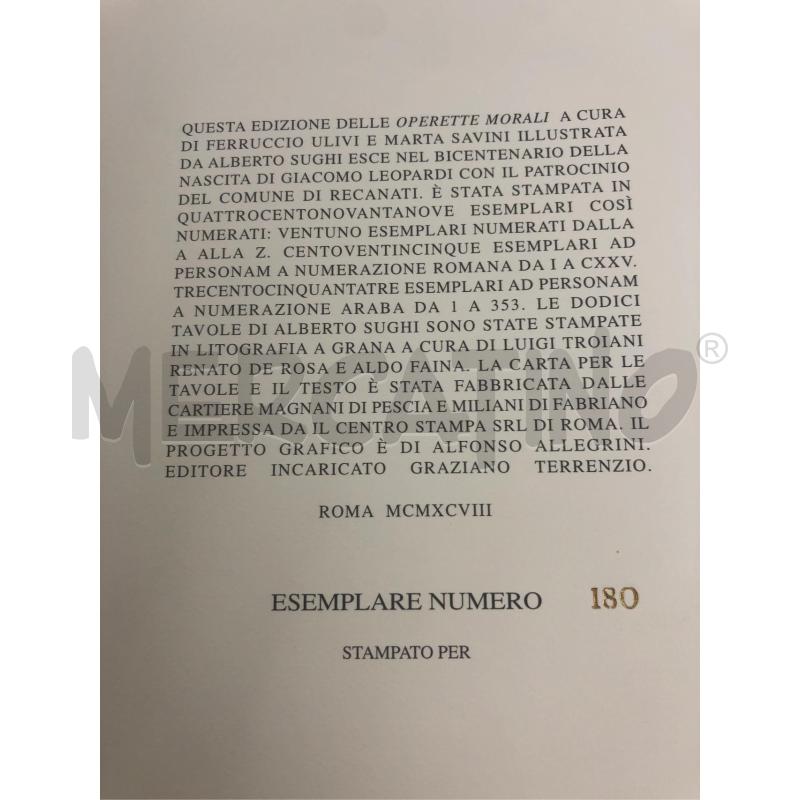 LIBRO OPERETTE MORALI TREC LEOPARDI | Mercatino dell'Usato Roma somalia 4