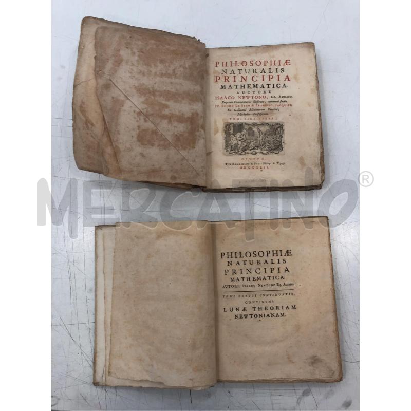 LIBRO PHILOSOPHIAE NATURALIS 1742 TOMO 3 | Mercatino dell'Usato Roma somalia 2