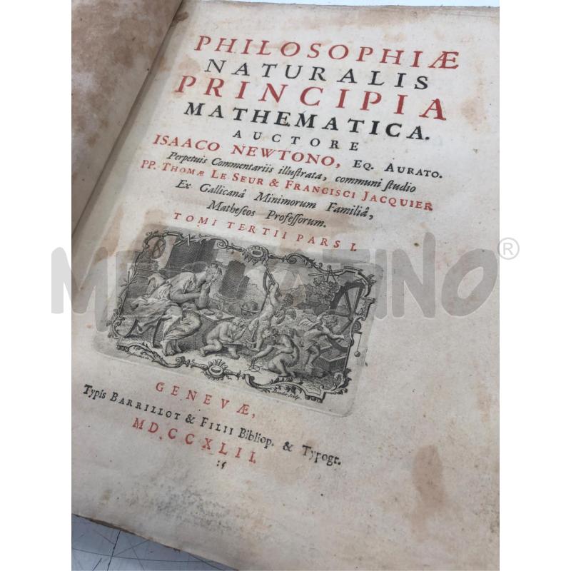 LIBRO PHILOSOPHIAE NATURALIS 1742 TOMO 3 | Mercatino dell'Usato Roma somalia 3