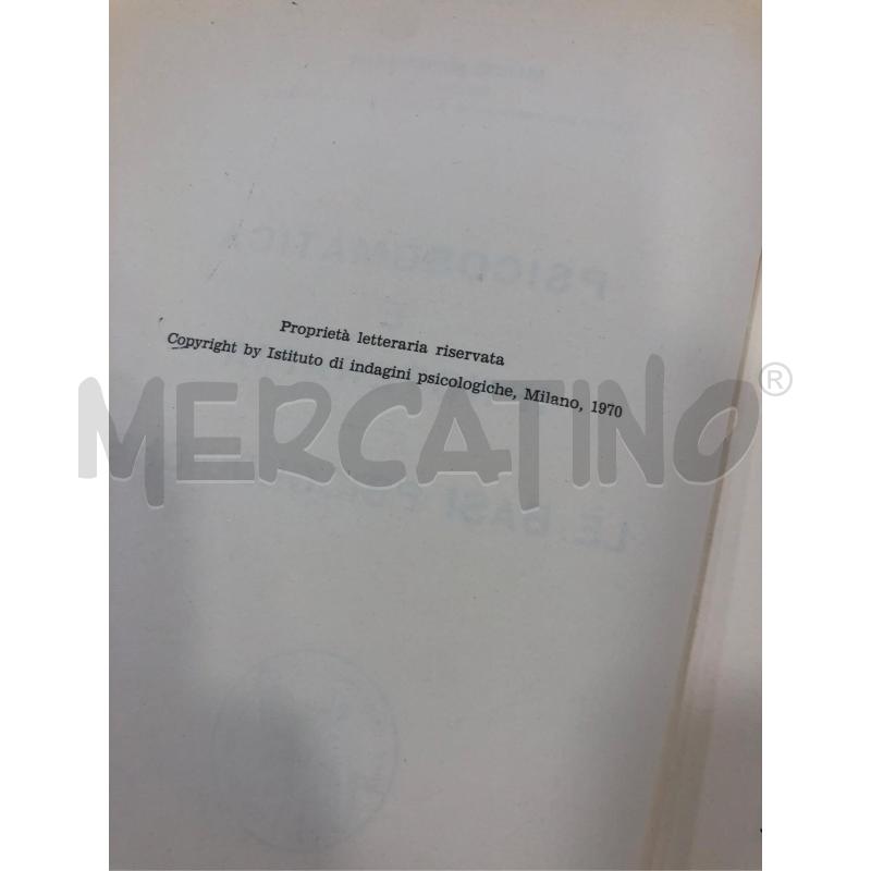 LIBRO PSICOSOMATICA E IPNOTERAPIA 1970 | Mercatino dell'Usato Roma somalia 3