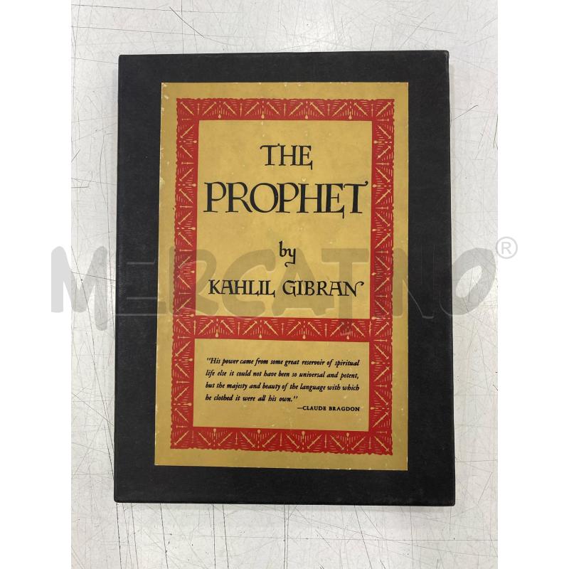 LIBRO THE PROPHET KAHLIL GIBRAN 1983 | Mercatino dell'Usato Roma somalia 1
