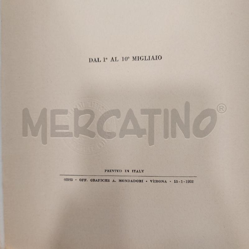 LIBRO TRILUSSA GIOVE E LE BESTIE MONDAODRI 1932 | Mercatino dell'Usato Roma somalia 3