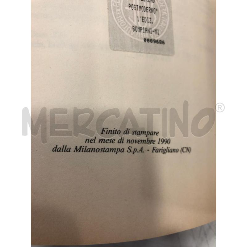 LIBRO VITTORIO TONDELLI WEEKEND POSTMODERNO I ED 1990 | Mercatino dell'Usato Roma somalia 5