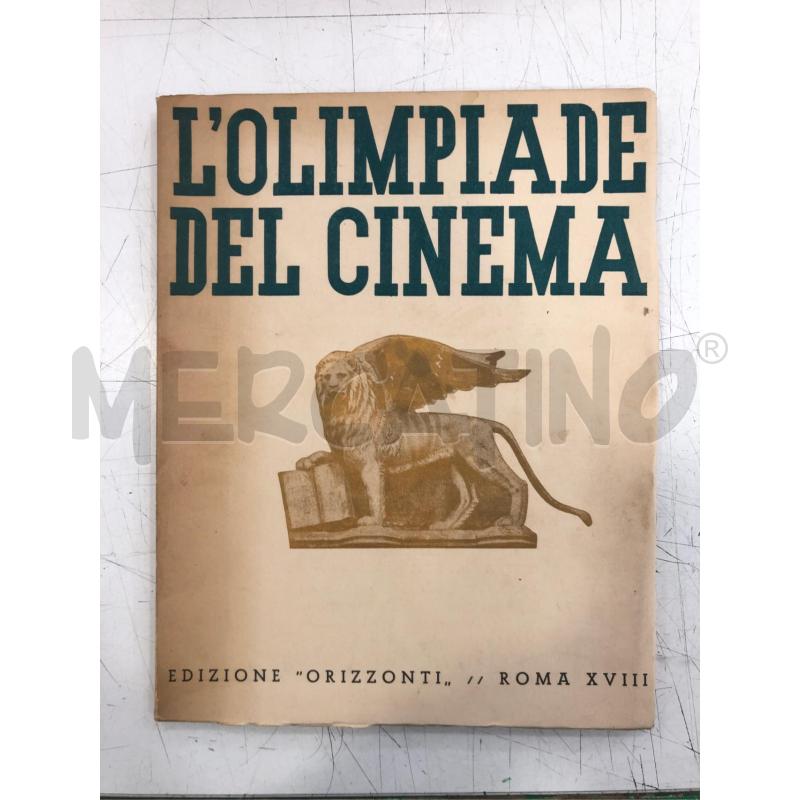 LIBRO  L'OLIMPIADE DEL CINEMA EDIZIONE ORIZZONTI ROMA XVIII | Mercatino dell'Usato Roma somalia 1