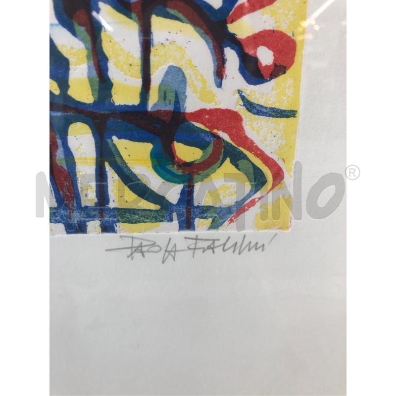LITOGRAFIA ASTRATTA COLORATA NUMERATA | Mercatino dell'Usato Roma somalia 2