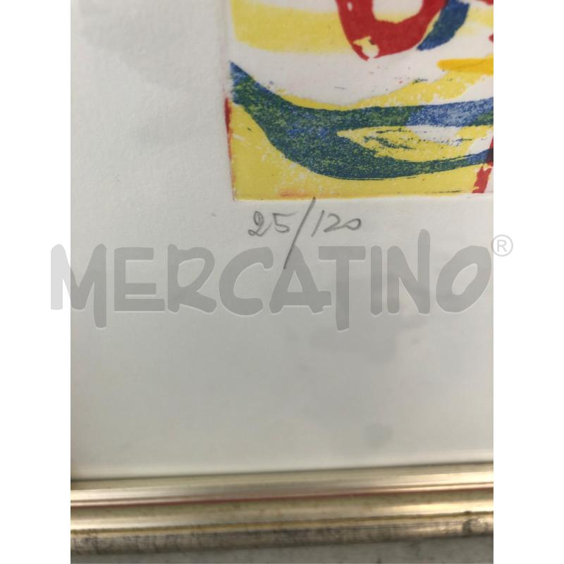 LITOGRAFIA ASTRATTA COLORATA NUMERATA | Mercatino dell'Usato Roma somalia 3