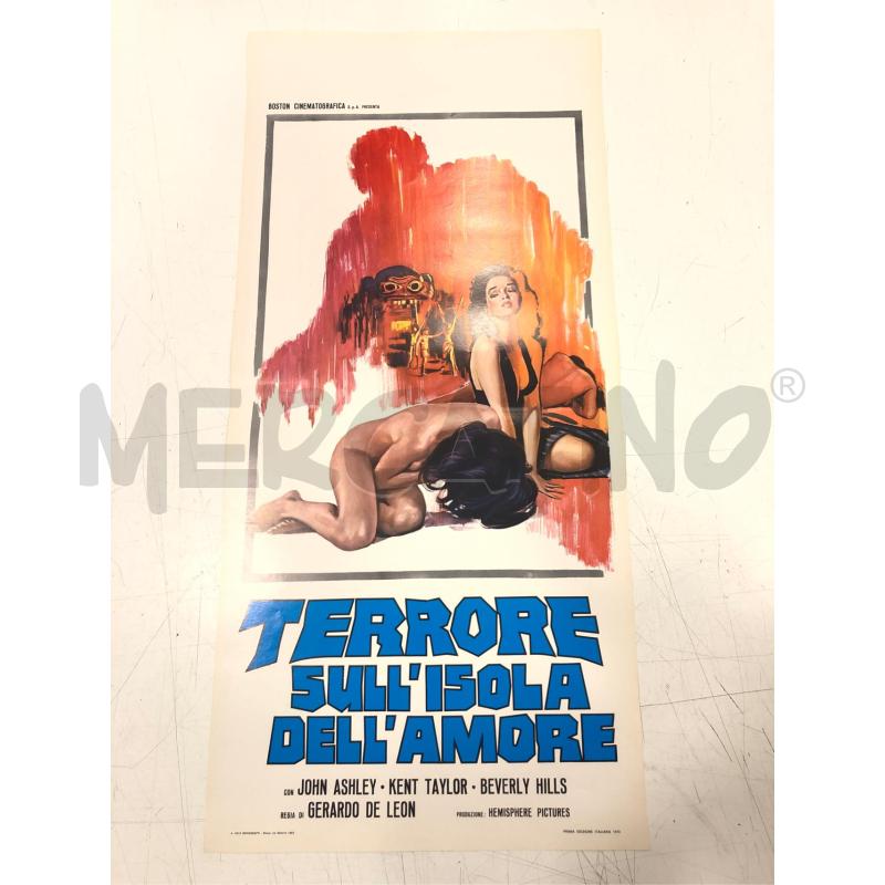 LOCANDINA CINEMA TERRORE SULL' ISOLA DELL'AMORE | Mercatino dell'Usato Roma somalia 1