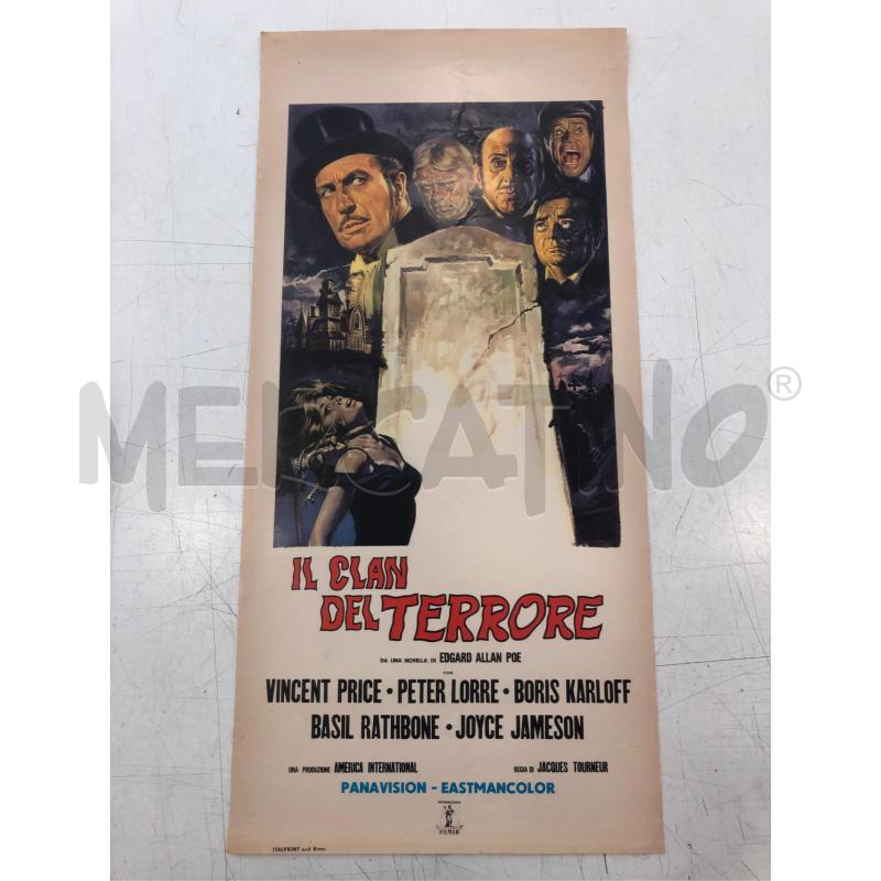 LOCANDINA IL CLAN DEL TERRORE VINCENT PRICE VINTAGE | Mercatino dell'Usato Roma somalia 1
