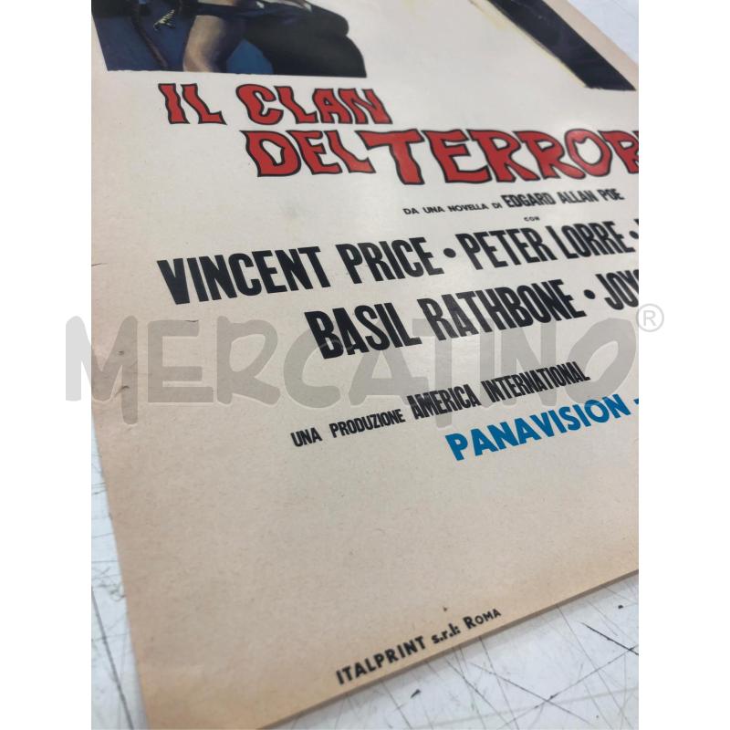 LOCANDINA IL CLAN DEL TERRORE VINCENT PRICE VINTAGE | Mercatino dell'Usato Roma somalia 2