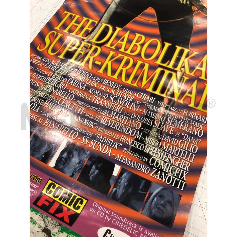 LOCANDINA THE DIABOLIKAL SUPERKRIMINAL VINAGE | Mercatino dell'Usato Roma somalia 2